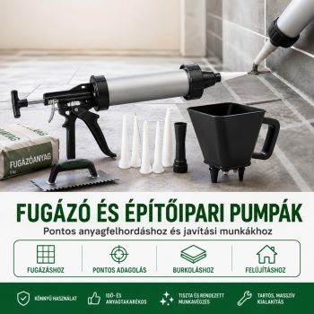 Fugázó, kinyomó és építőipari pumpák