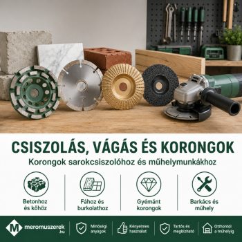 Csiszolás, vágás és korongok