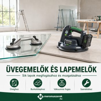 Tapadókorongos vákuumos üveg- és lapemelők