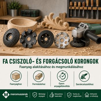Fa csiszoló- és forgácsoló korongok