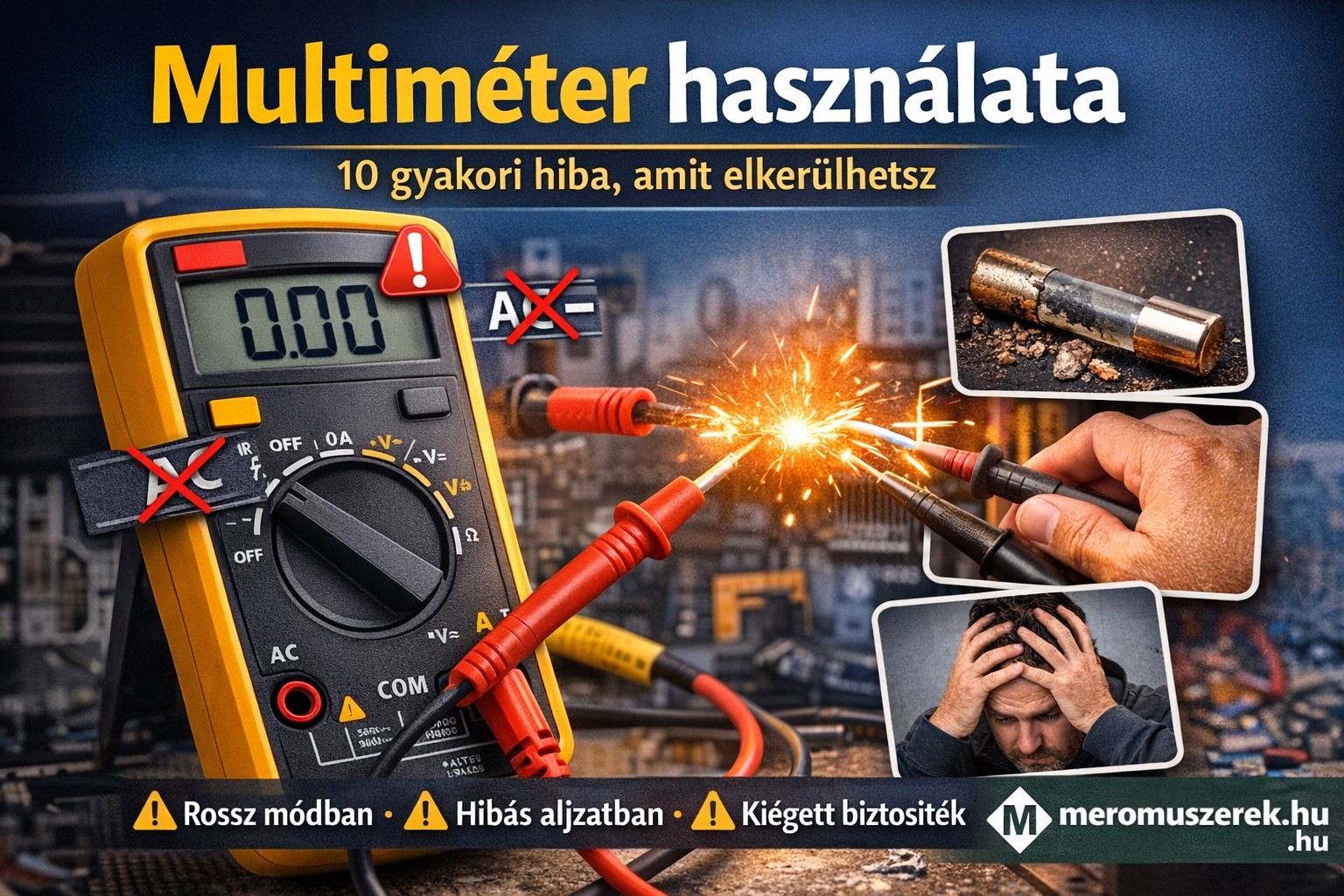 10 gyakori hiba multiméter használata közben - kerüld el őket