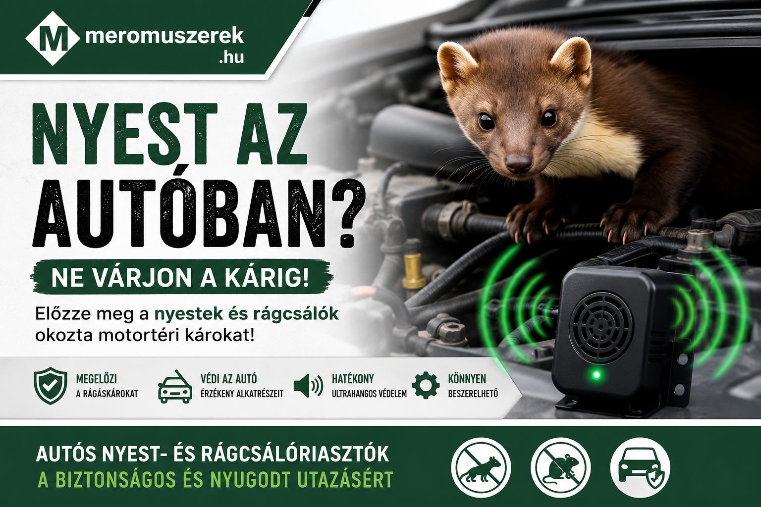 Nyest az autóban: gyakorlati útmutató a motortéri károk megelőzéséhez